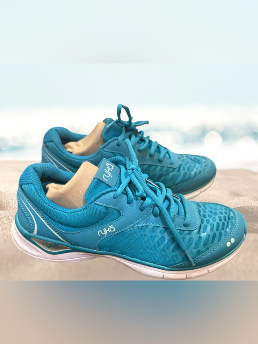 Ryka Blue  Women's Athletic Sneakers - Teal Lace-Up Trainers ❤️NEW- WORN ONCE